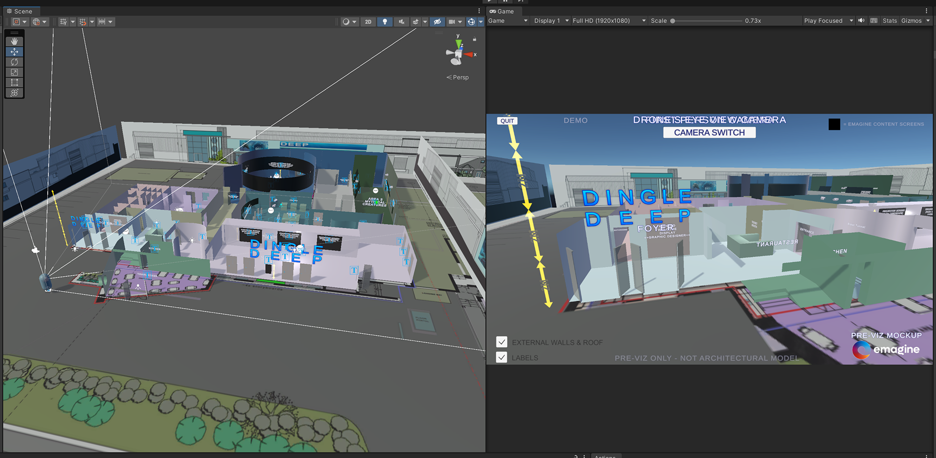 Unity development work in progress